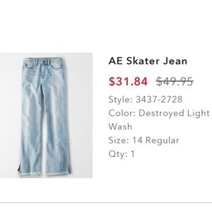 AE skater jeans
